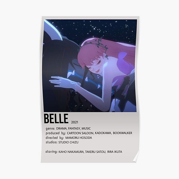Belle Anime Poster for Sale by gamergirl69  Redbubble