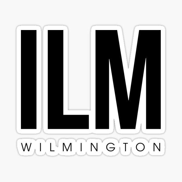 "ILM Wilmington Airport Code" Sticker for Sale by CartoCreative Redbubble