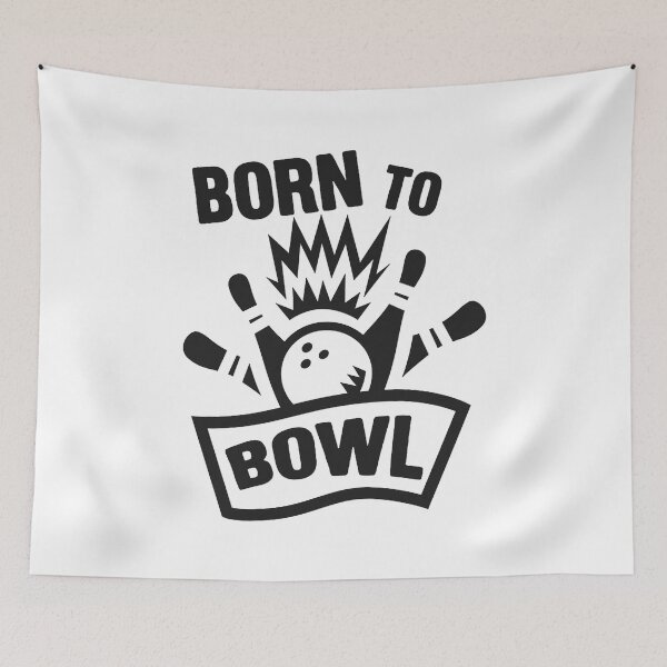 Item preview, Mens Best Born To Bowl Bowling Bowlers Skittles Sport Black Gifts For Movie Fans designed and sold by MeganeKessler.