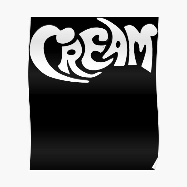 "Cream Band Logo" Poster for Sale by aaishaakeem Redbubble