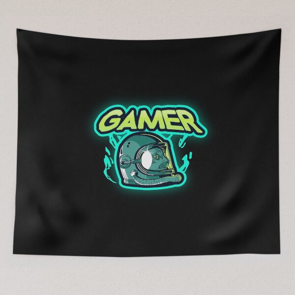 Item preview, Gamer with Spaceman Helmet designed and sold by PRIVARSHU.