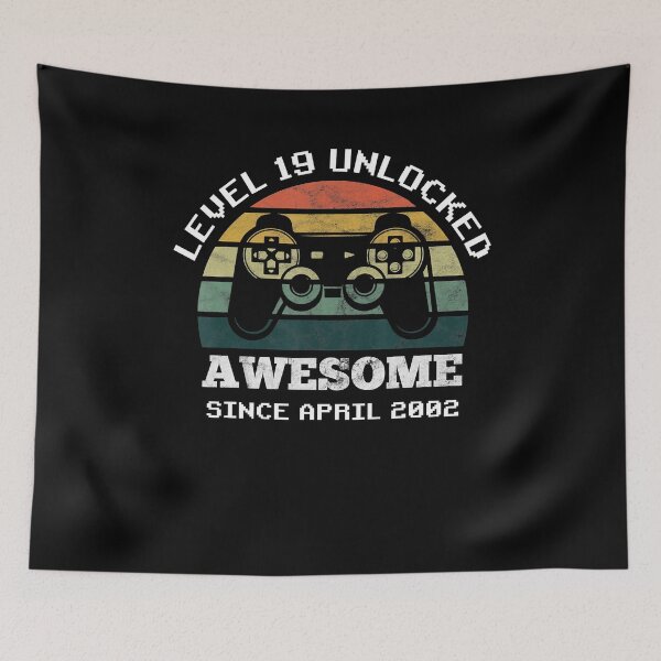 Item preview, Day Gifts Level 19 Unlocked Awesome Since April 2002 19Th Birthday Cool Gift designed and sold by MeganeKessler.
