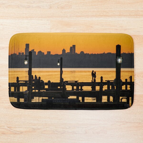 Item preview, Sunset Lovers in Marina Park Golden Hour designed and sold by SeaChangeDesign.