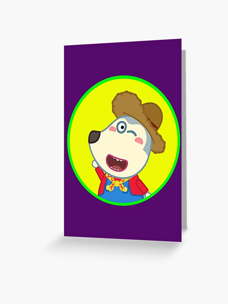 Wolfoo happy cartoon - Wolfoo Greeting Card for Sale by