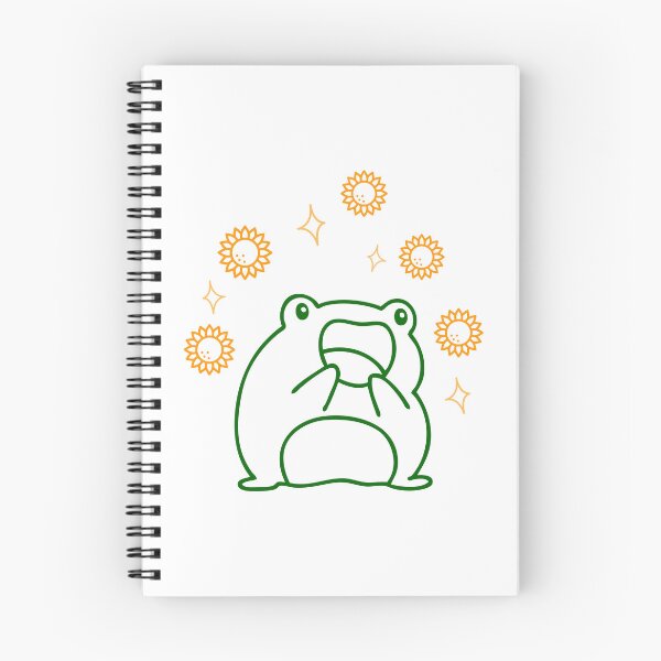 Item preview, Frog Aesthetic Cottagecore Cottage Core Kawaii Frog Sunflower Botanical designed and sold by CaitU.