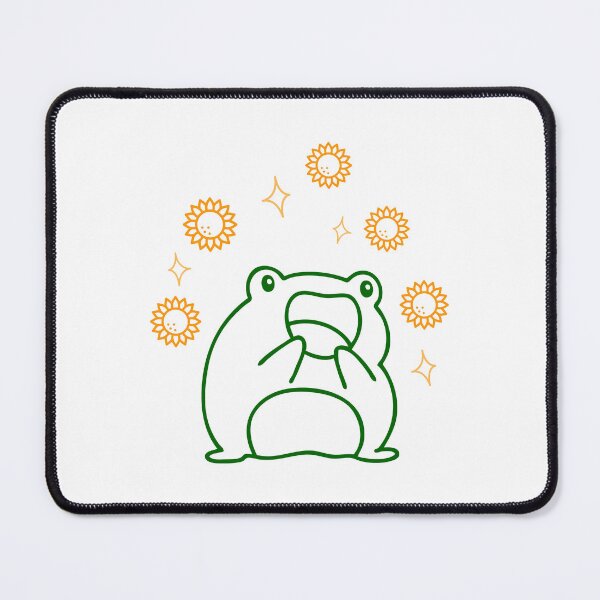 Item preview, Frog Aesthetic Cottagecore Cottage Core Kawaii Frog Sunflower Botanical designed and sold by CaitU.