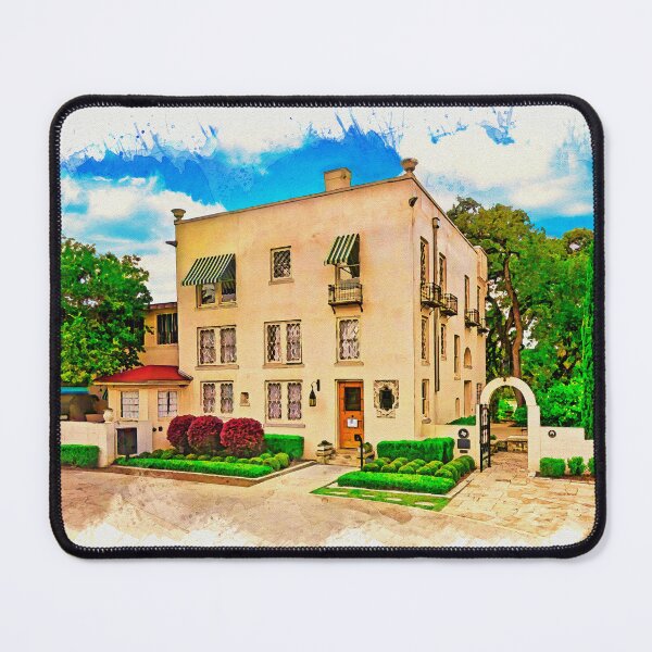 Item preview, The Contemporary Austin - Laguna Gloria - watercolor painting designed and sold by NickoPrints.