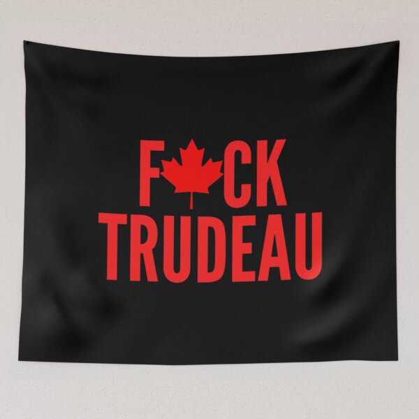 Item preview, F ck Trudeau (red maple leaf)   Classic . designed and sold by hrnansrexach.