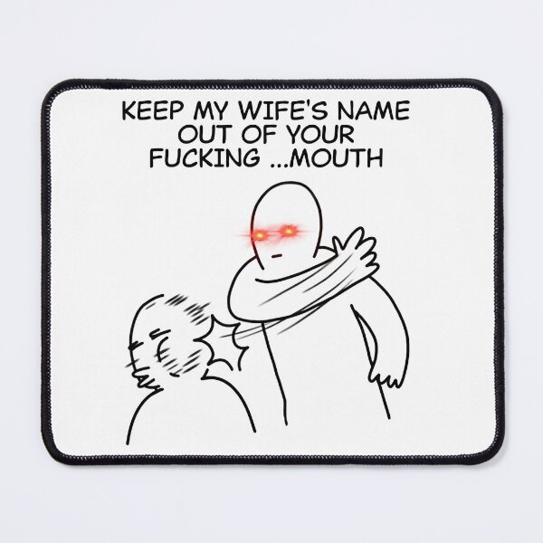 Item preview, Meme Keep My Wife's Name Out Of Your F*cking Mouth Will Smith Slap Meme designed and sold by NesArt.