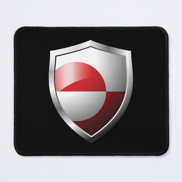 Item preview, Strong Greenland Flag Shield Country designed and sold by HelloFromAja.
