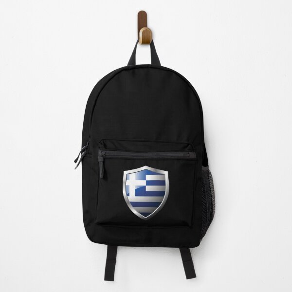 Item preview, Strong Greece Flag Shield Country designed and sold by HelloFromAja.