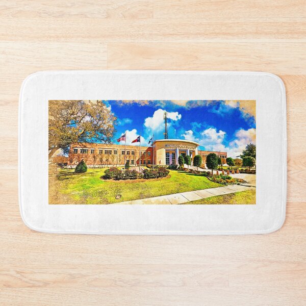 Item preview, Pasadena Police Department building - digital painting designed and sold by NickoPrints.