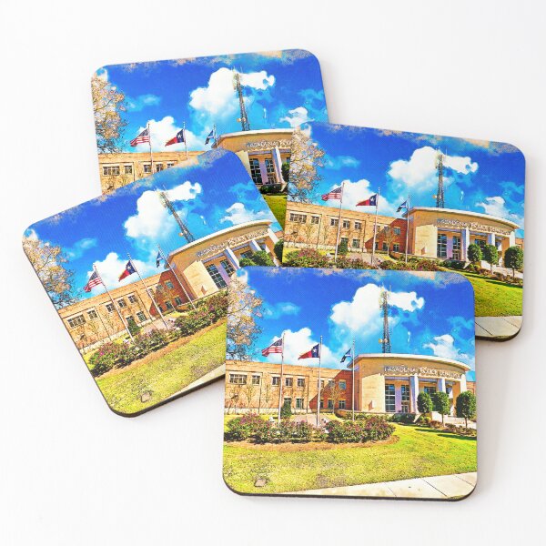 Item preview, Pasadena Police Department building - digital painting designed and sold by NickoPrints.