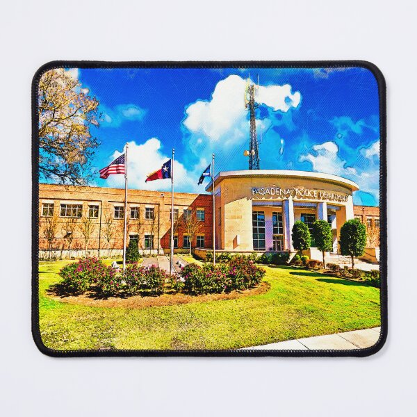Item preview, Pasadena Police Department building - digital painting designed and sold by NickoPrints.