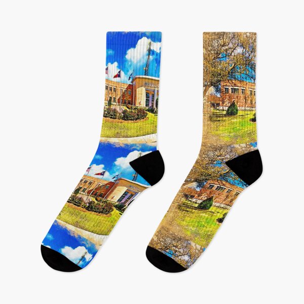 Item preview, Pasadena Police Department building - digital painting designed and sold by NickoPrints.