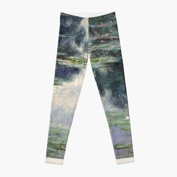 Claude Monet Water Lilies Color Enhanced Leggings sold by Celestino, SKU  41157805