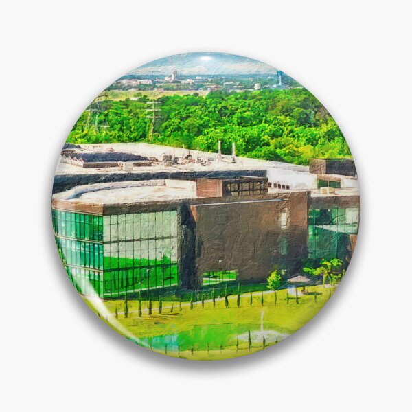 Item preview, Aerial view of the University of Houston-Clear Lake in Pasadena, Texas - digital painting designed and sold by NickoPrints.