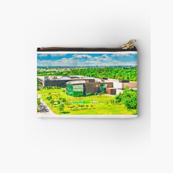 Item preview, Aerial view of the University of Houston-Clear Lake in Pasadena, Texas - digital painting designed and sold by NickoPrints.