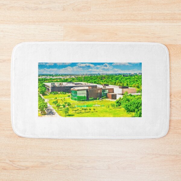 Item preview, Aerial view of the University of Houston-Clear Lake in Pasadena, Texas - digital painting designed and sold by NickoPrints.
