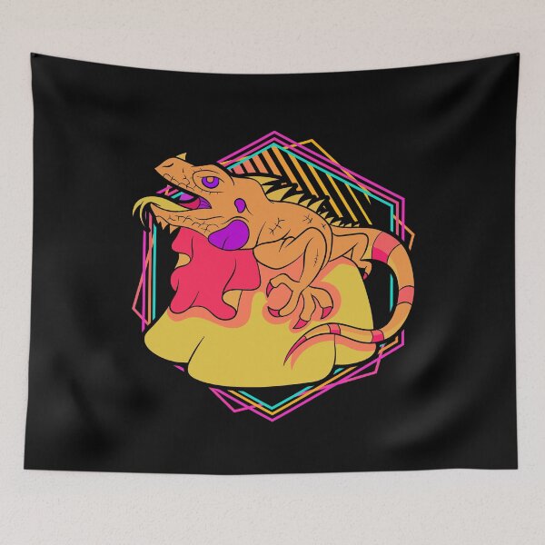 Item preview, Vaporwave Lizard Owner Reptile Lover Pet Iguana  designed and sold by bestshirtdesign.