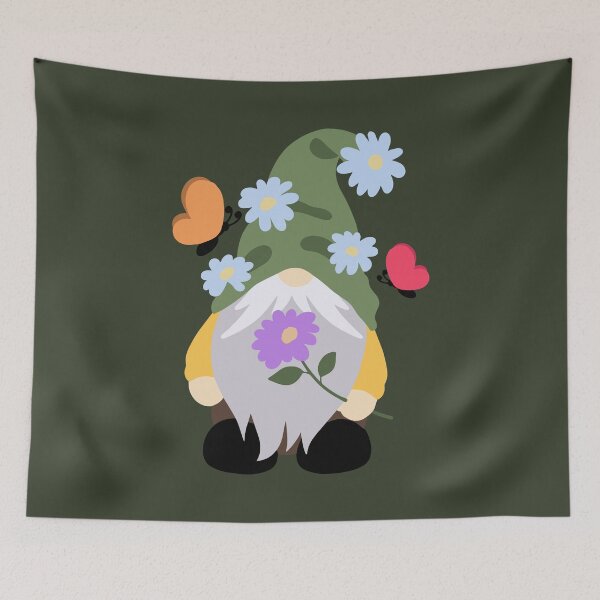 Item preview, Spring Gnome | Butterflies | Spring Season | Spring Flowers designed and sold by Digital-Thought.