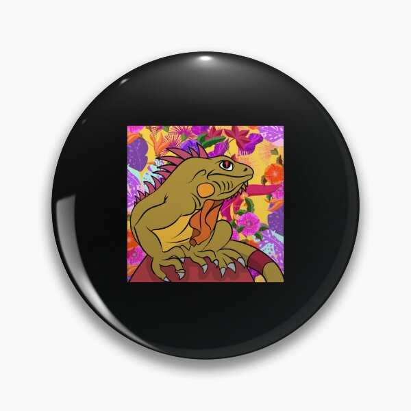 Item preview, Colorful Plants Tropical Reptile Lizard Lover Pet Iguana  designed and sold by bestshirtdesign.
