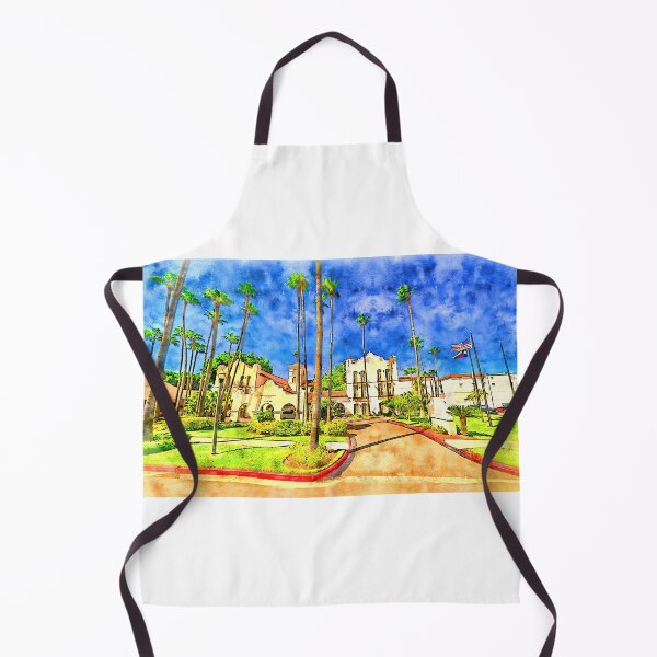 Item preview, Casa de Palmas Hotel in McAllen, Texas - pen and watercolor designed and sold by NickoPrints.