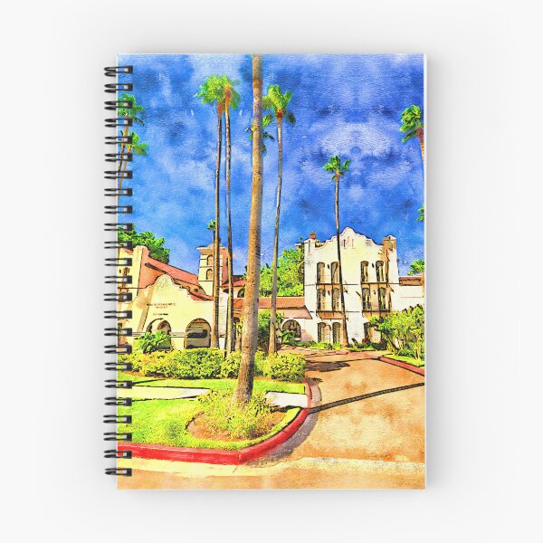 Item preview, Casa de Palmas Hotel in McAllen, Texas - pen and watercolor designed and sold by NickoPrints.