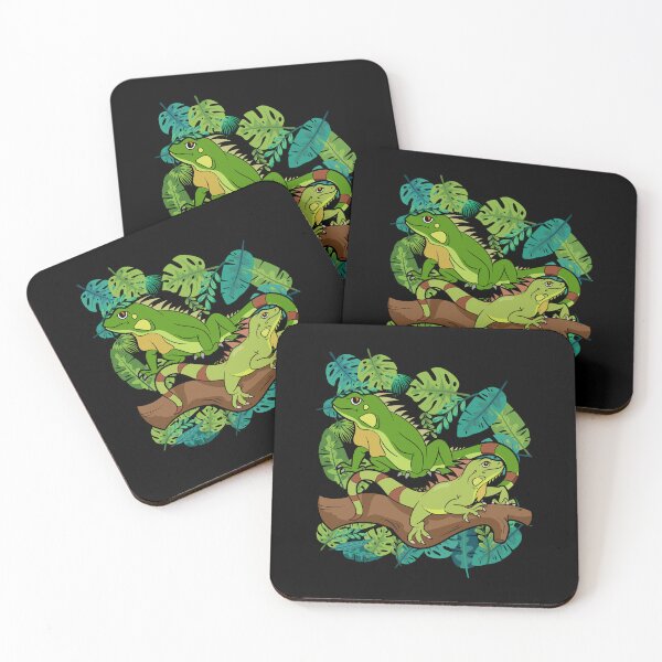 Item preview, Tropical Leaves Pet Lizard Owner Reptile Lover Exotic Iguana  designed and sold by bestshirtdesign.