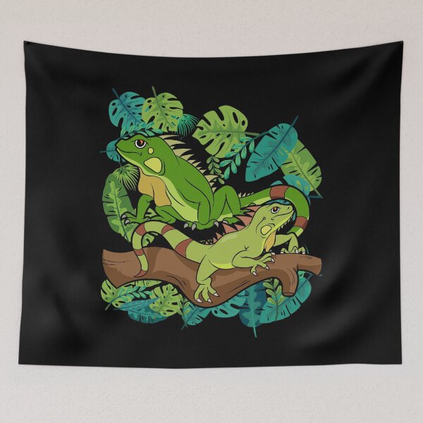 Item preview, Tropical Leaves Pet Lizard Owner Reptile Lover Exotic Iguana  designed and sold by bestshirtdesign.