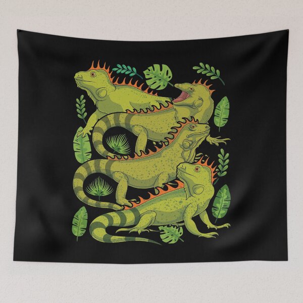 Item preview, Exotic Reptile Lover Tropical Leaves Pet Lizard Iguana  designed and sold by bestshirtdesign.