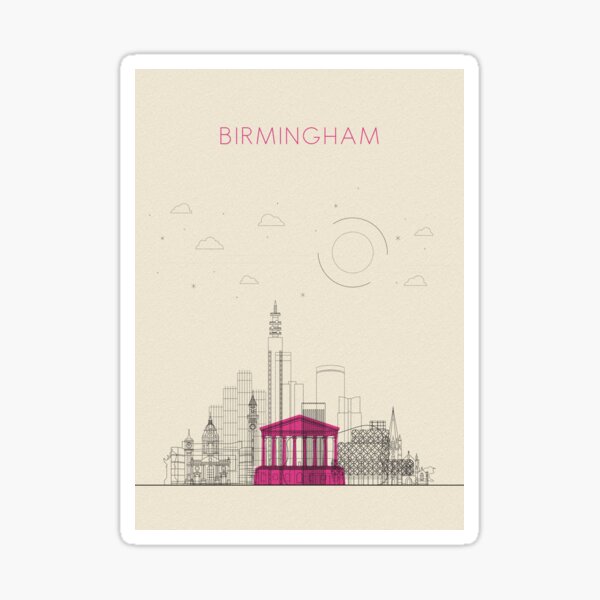 Item preview, Abstract City Posters: Birmingham, United Kingdom designed and sold by A Deniz Akerman.