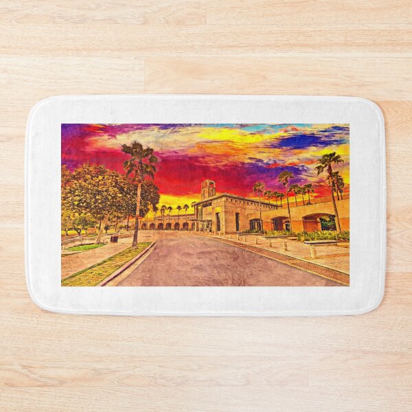 Item preview, McAllen Convention Center at sunset - digital painting designed and sold by NickoPrints.