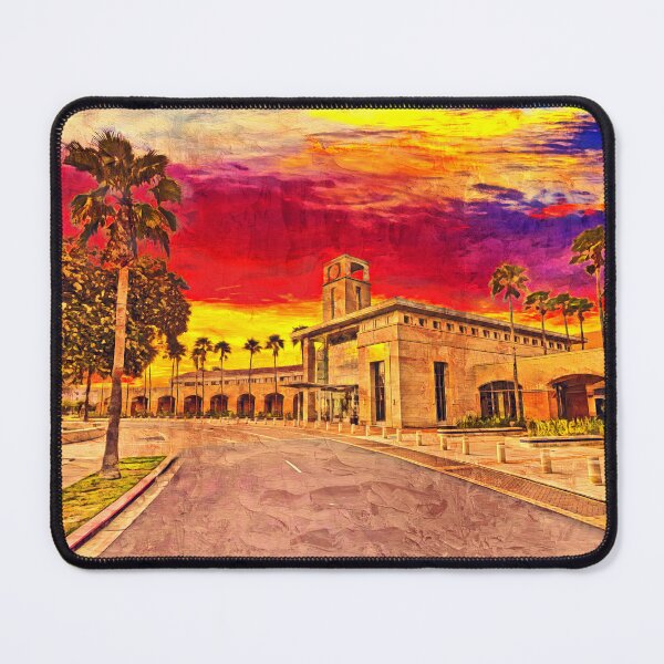 Item preview, McAllen Convention Center at sunset - digital painting designed and sold by NickoPrints.