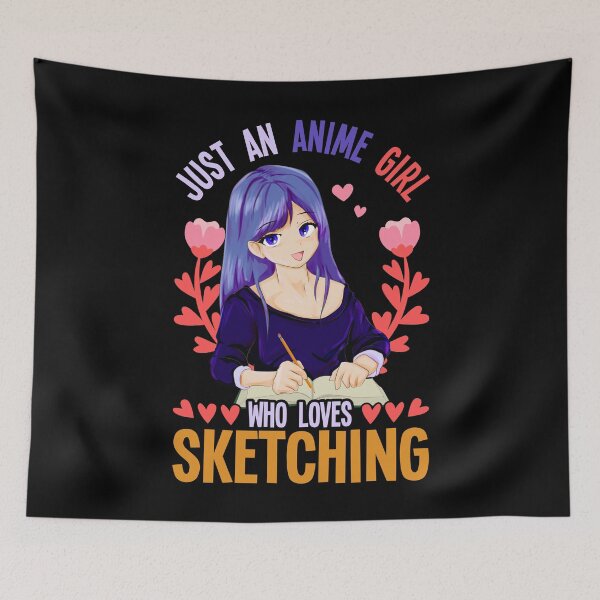 Item preview, Japan Otaku Girls Kawaii Manga Sketching Anime designed and sold by bestshirtdesign.