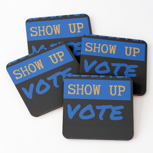 Artikelvorschau, Registrieren Show Up Vote Blue Letters Classic entworfen und verkauft von TiBarkerr.