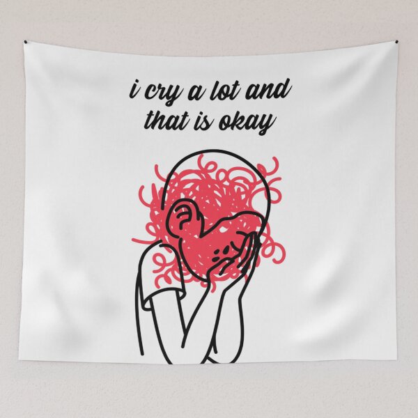 Item preview, I Cry A Lot And That_s Ok Premium  designed and sold by StyleRazor.