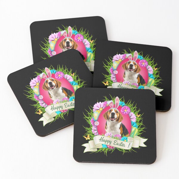 Item preview, Happy Easter Beagle Wearing Bunny Ear Eggs Cool  designed and sold by terrycar.