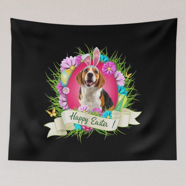 Item preview, Happy Easter Beagle Wearing Bunny Ear Eggs Cool  designed and sold by terrycar.