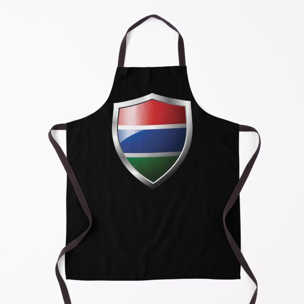 Item preview, Strong Gambia Flag Shield Country designed and sold by HelloFromAja.