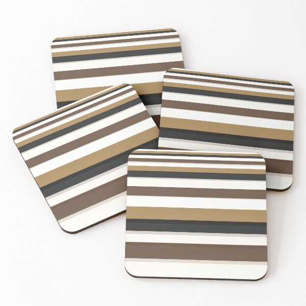 Item preview, Arcus | Candy Browns | Horizontal Brown Stripes designed and sold by BossyCatHome.