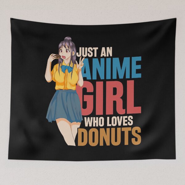 Item preview, Kawaii Girls Donut Lover Japan Manga Otaku Anime designed and sold by bestshirtdesign.