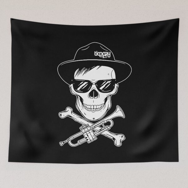 Item preview, My Favorite People Timmy Trumpet Skull Black Tee Gift For Fan designed and sold by MeganeKessler.