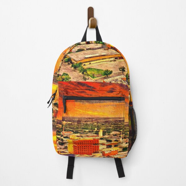 Item preview, Skyline of downtown Abilene, Texas, at sunset - digital painting designed and sold by NickoPrints.