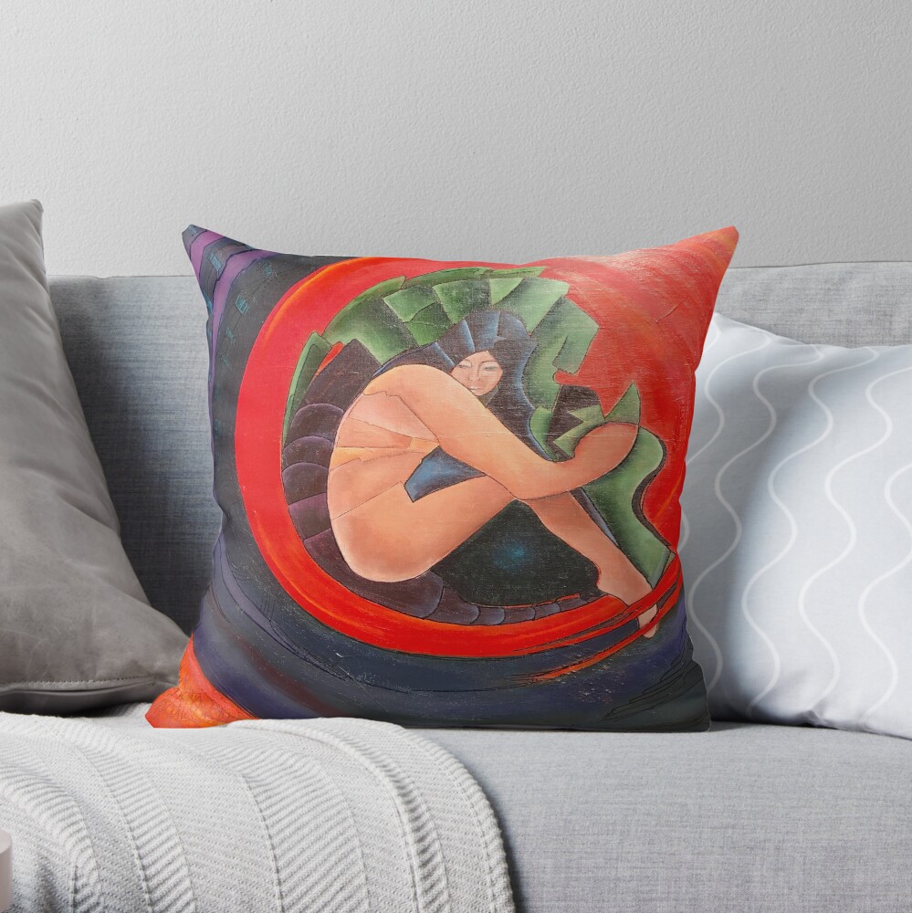 Space Girl Throw Pillow