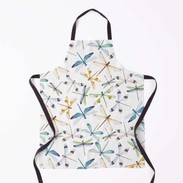 Item preview, watercolor seamless pattern dragonfly designed and sold by JoycePruit.