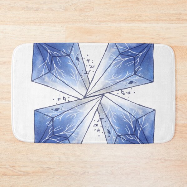 Item preview, Flowered blue diamonds - bulging diamond designed and sold by Fanatic Nerd.