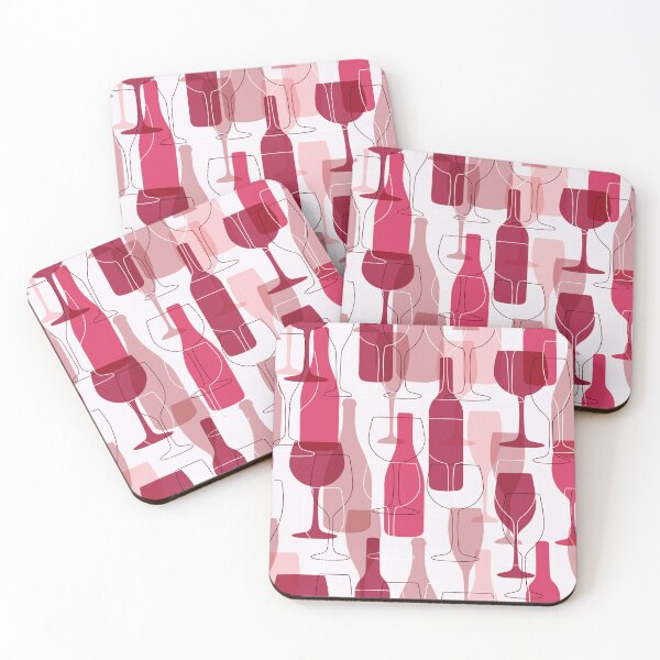 Item preview, wine bottle and glasses pattern designed and sold by JoycePruit.
