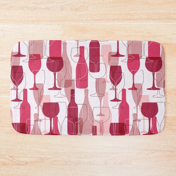 Item preview, wine bottle and glasses pattern designed and sold by JoycePruit.