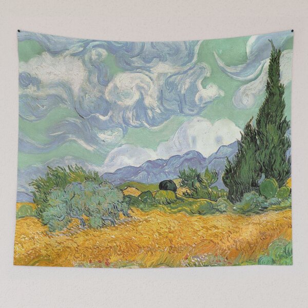Item preview, Wheat Field with Cypresses designed and sold by ralineryders.